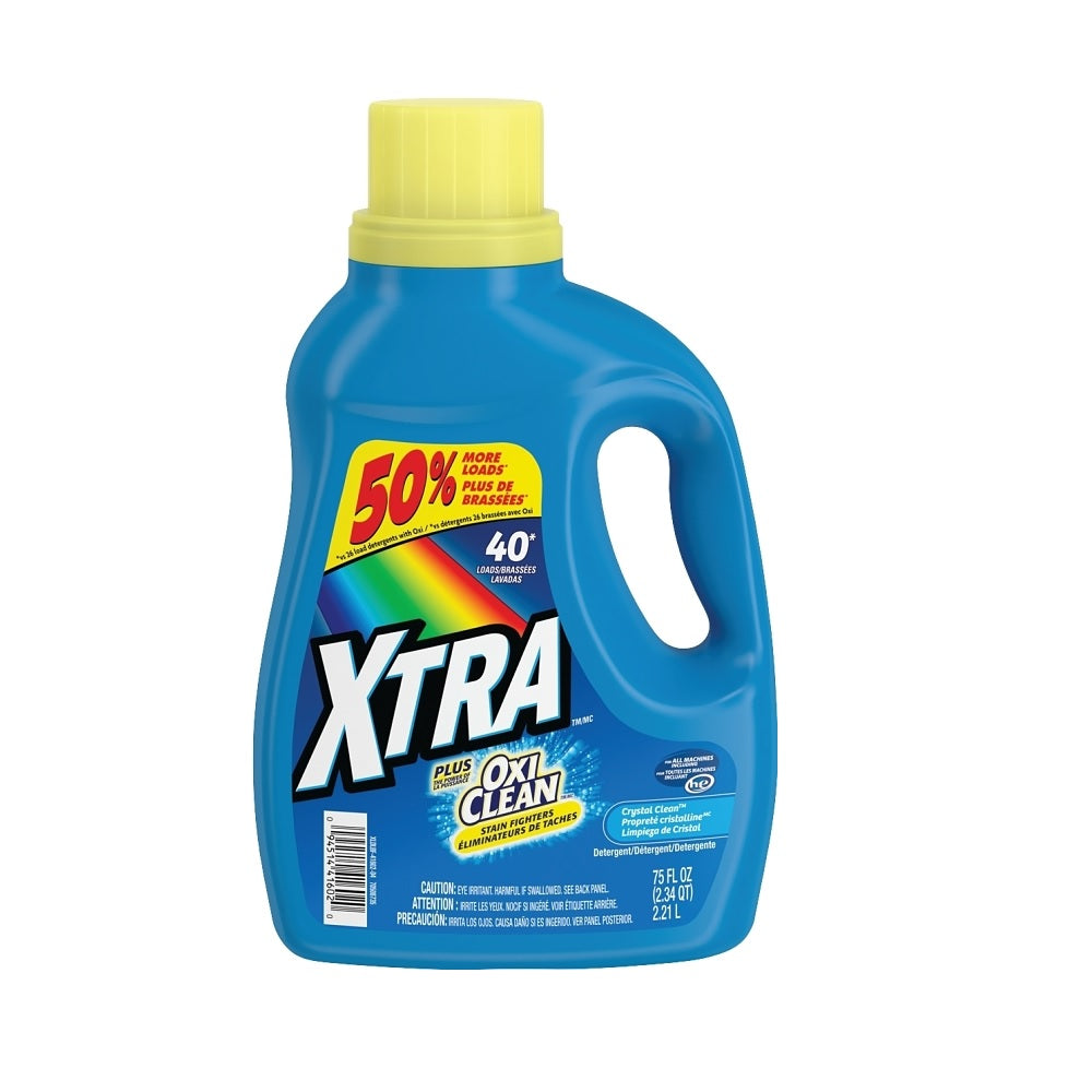 Xtra 00093 Laundry Detergent, 75 Ounce