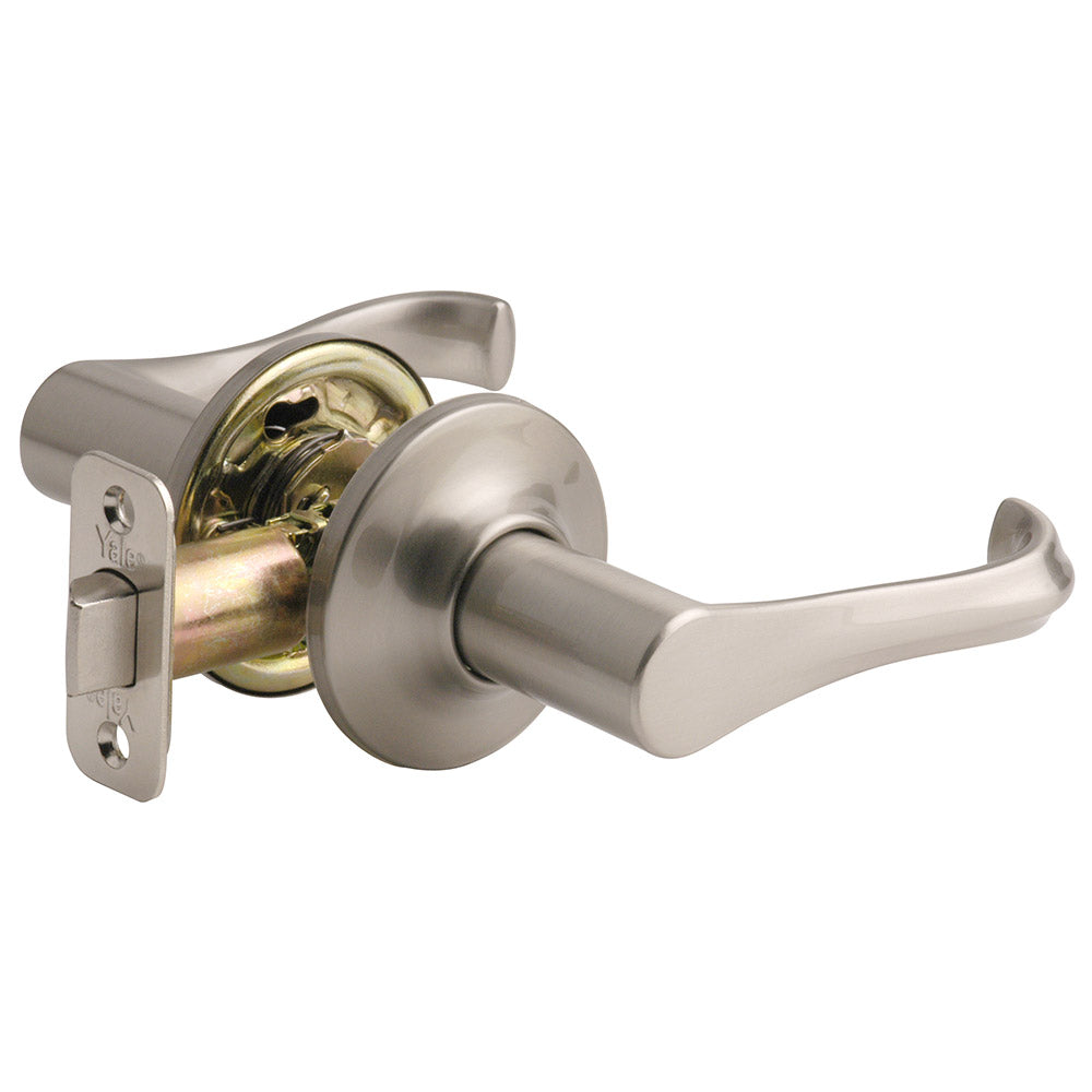 Yale 101WL15 Woodland Non Handed Passage Lever, Zinc, Satin Nickel