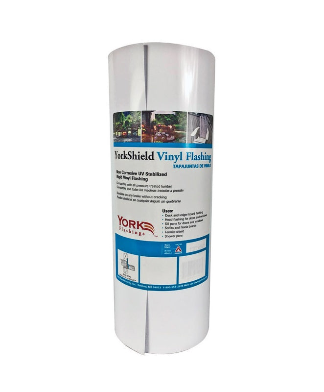 York RESYSVN12/50-WH Yorkshield Vinyl Flashing Roll, White, 600" L