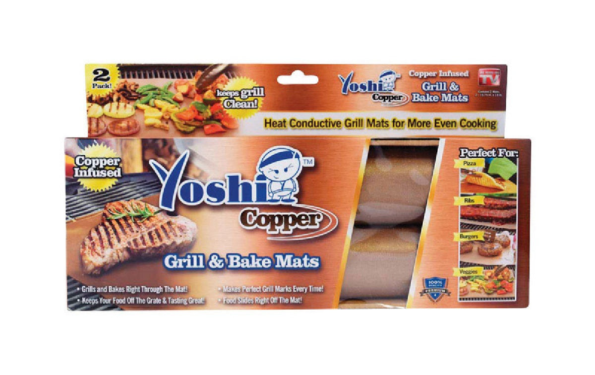Yoshi YOSHIGC As Seen On TV Grill & Bake Mat, Copper