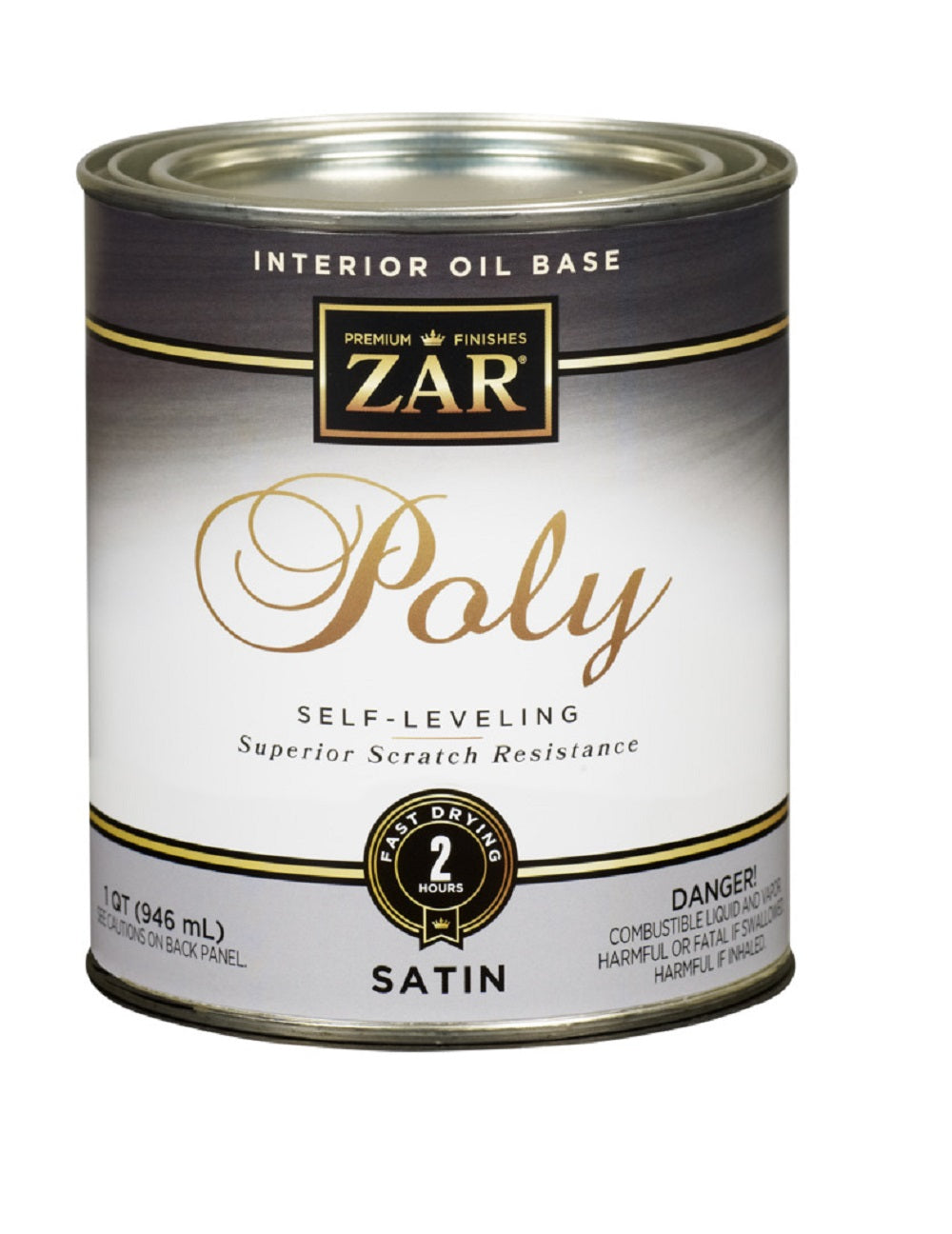 Zar 32912 Oil Based Polyurethane Paint, 1 Quart