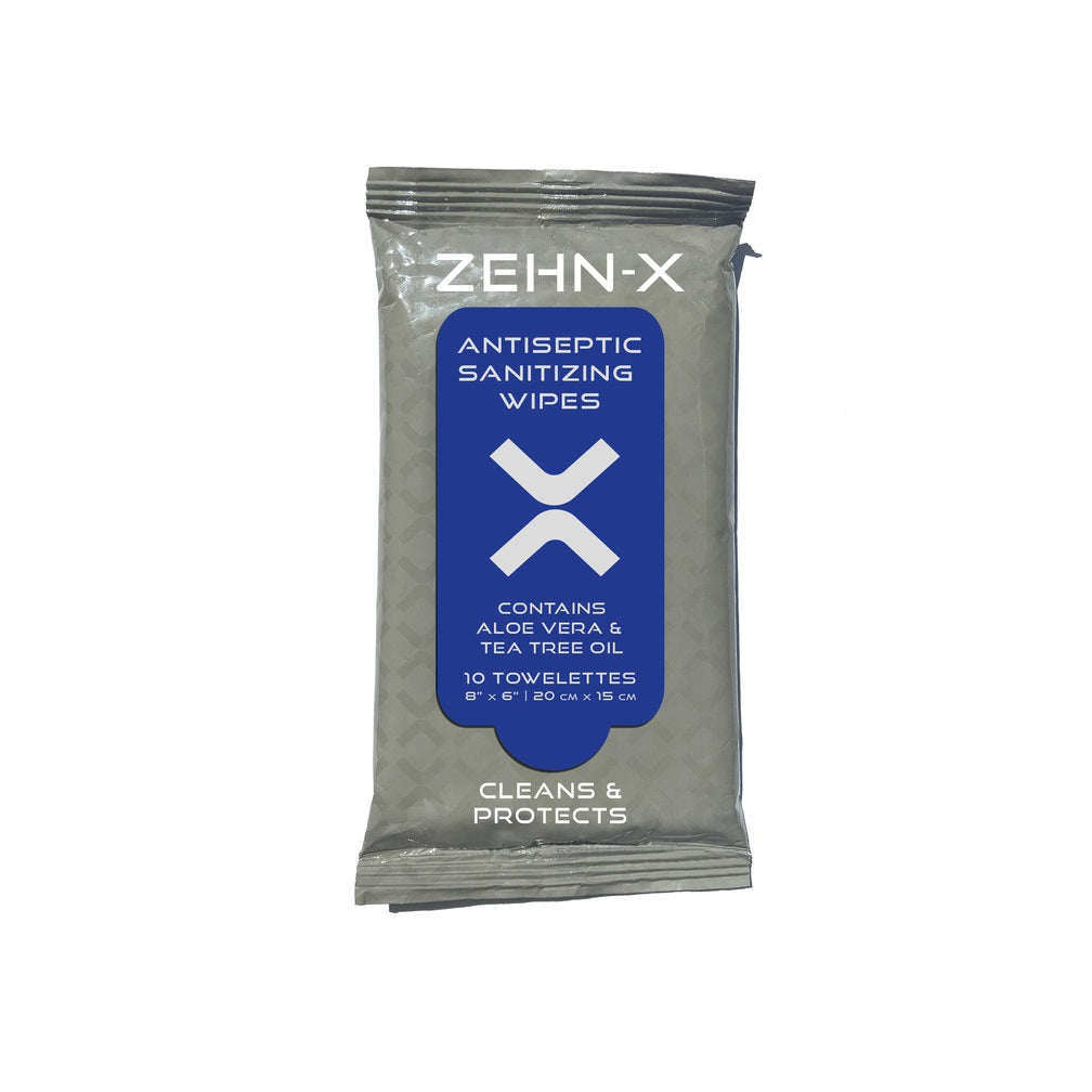 Zehn-X WPC20-160 Antiseptic Sanitizing Wipes, 10 Count