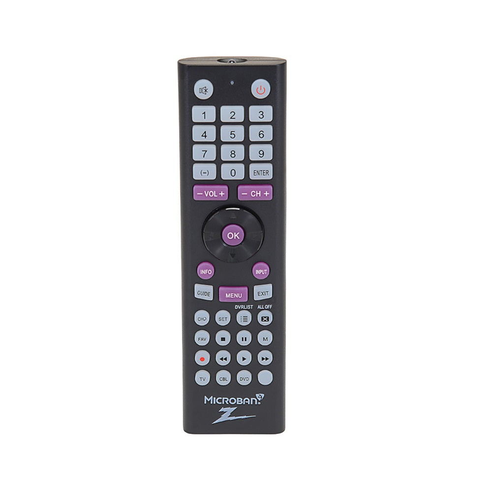 Zenith ZR300MB Universal Remote With Microban Technology, AAA