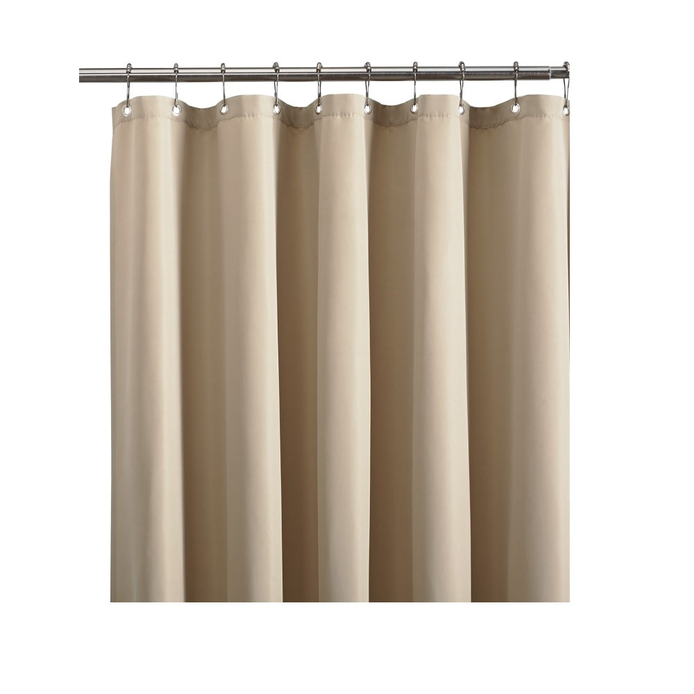 Zenna Home LFRLWTRTNL Shower Curtain Liner, Polyester, Tan