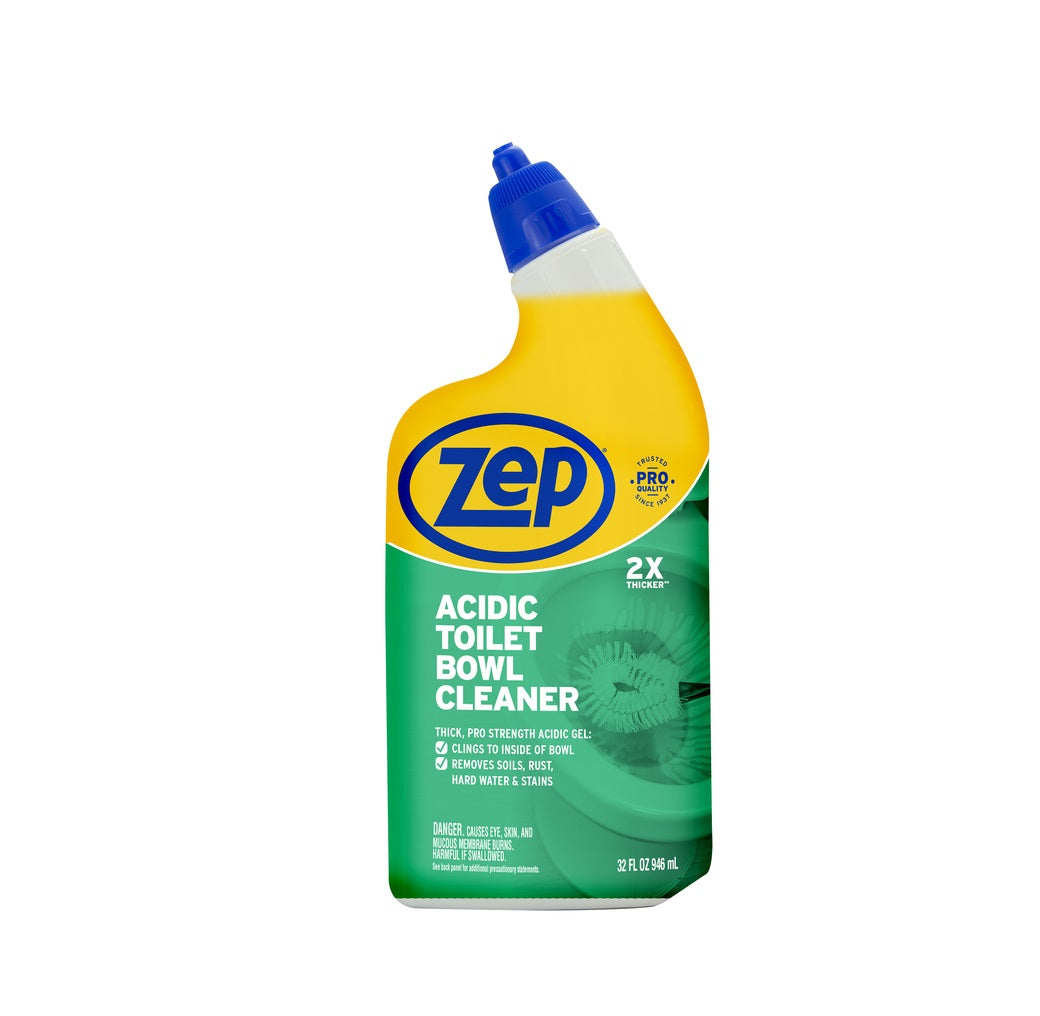 Zep ZUATBC32 Wintergreen Acidic Toilet Bowl Cleaner, 32 Oz