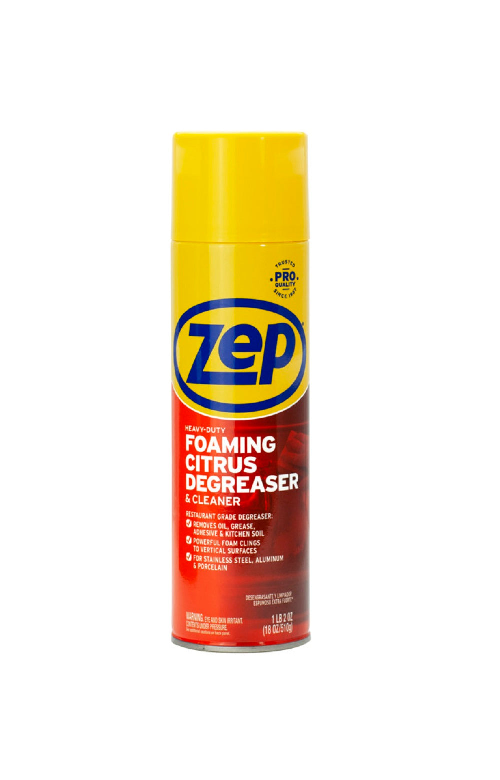 Zep ZUHFD18 Heavy Duty Foaming Degreaser, 18 Oz