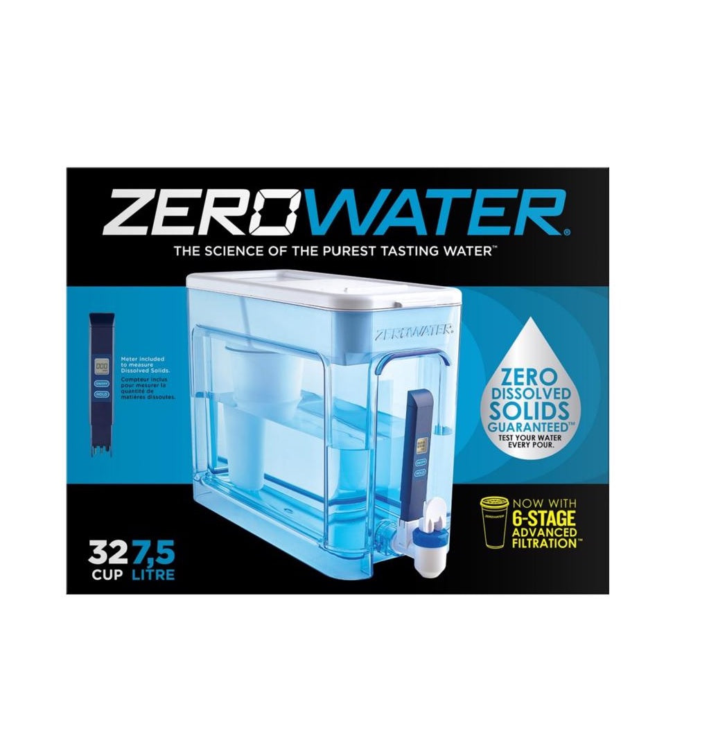 ZeroWater ZD32RR Water Filtration Dispenser, Blue/White