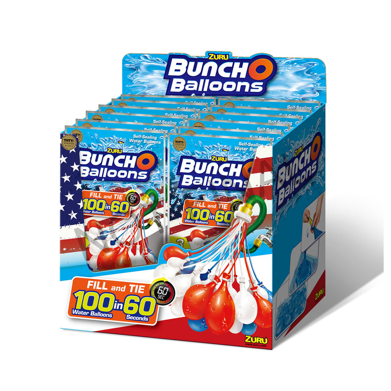 Zuru 01218Q-S001A-AA Bunch O Balloons Self Seal Water Balloons, Assorted Colors