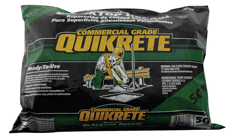 Quikrete 1701-52 Commercial Grade Blacktop Patch High Performance Bag, 50 lb