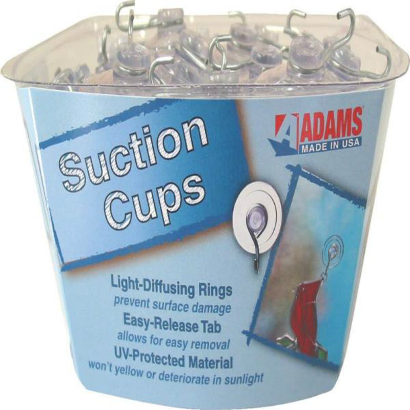 Adams 6500-74-3848 medium Suction Cup Hook, 1-3/4"