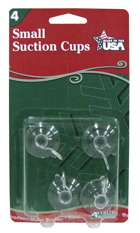 Adams 7500-77-1043 Christmas Suction Cup Hooks, 1-1/8"