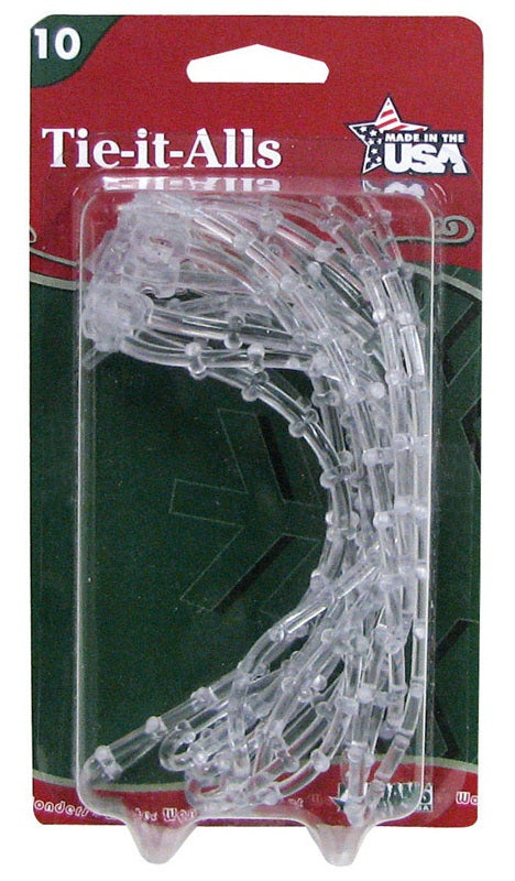 Adams 8710-06-1040 Flexible Tie-It-All, 12", Clear