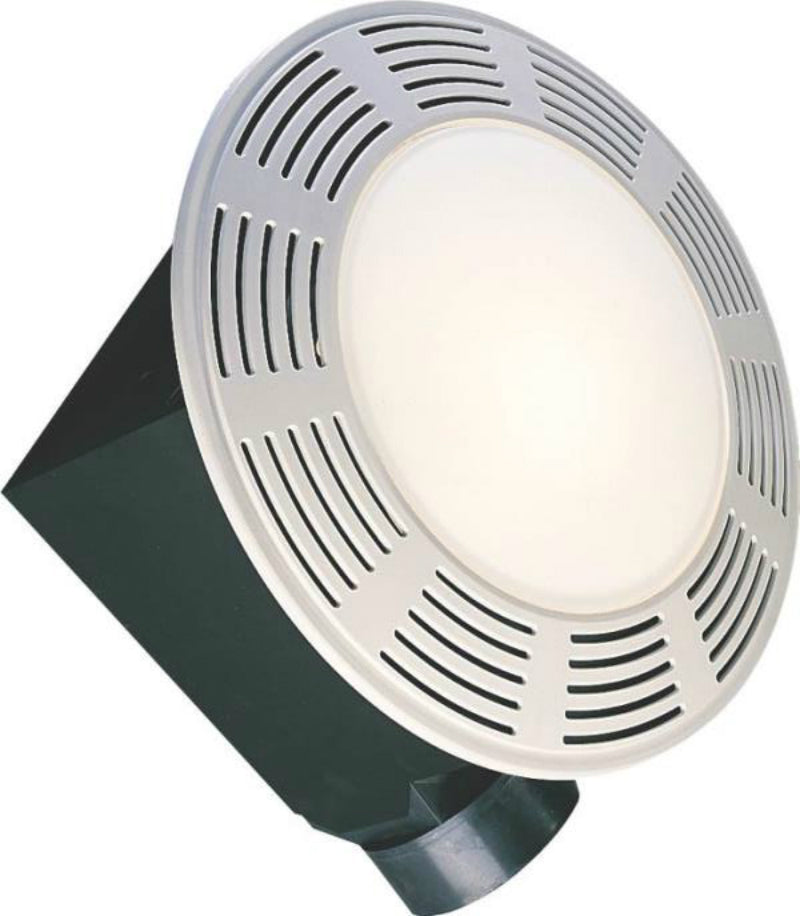 Air King AK863L Deluxe Round Exhaust Fan With Night Light, 100 CFM