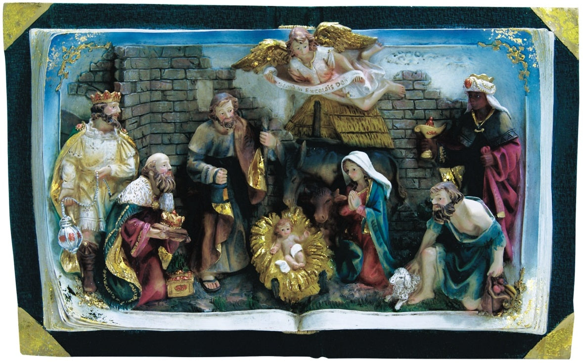 Alpine GXT846 Nativity Bible, Multicolored, 10"