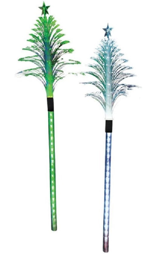 Alpine QLP352ABB Christmas Tree Solar Stake, Assorted Colors