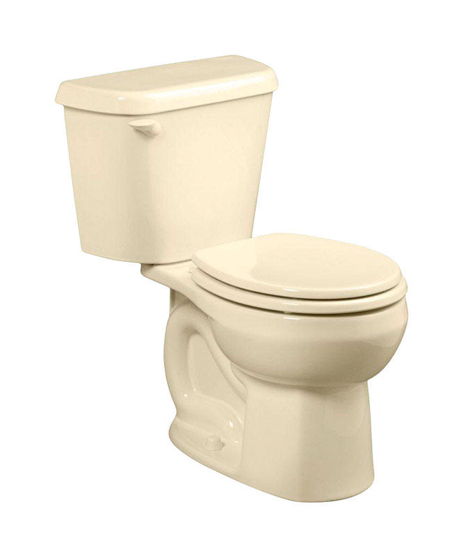 American Standard 751DA101.021 Colony Round Complete Toilet, 1.28 Gallon, Bone