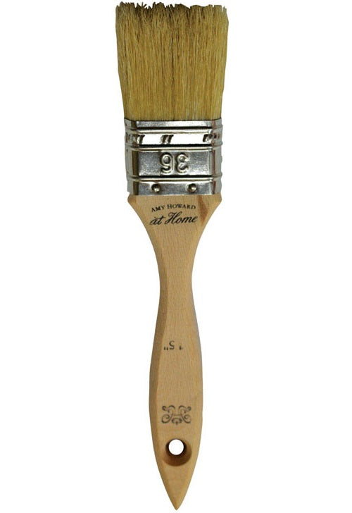 Amy Howard At Home AH946 Natural Flat Paint Brush, 1.5"
