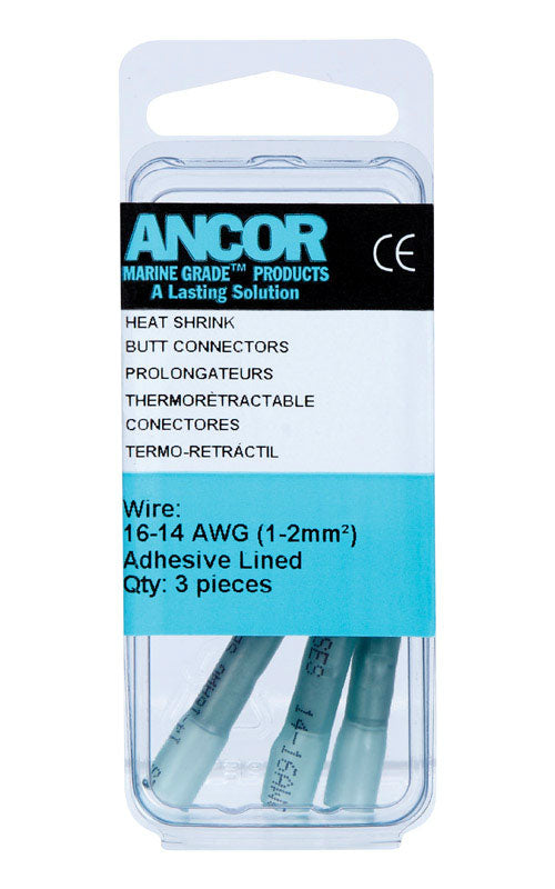 Ancor 309103 Marine Grade Adhesive Lined Heat Shrink Butt Connector