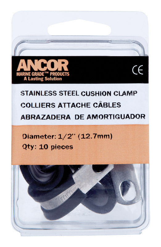Ancor 403502 Marine Grade Cushion Clamps, 1/2"