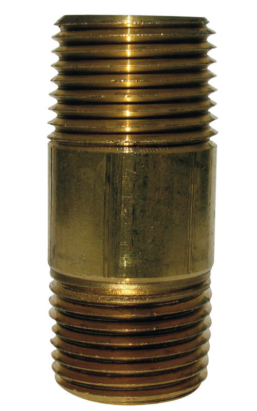 Anderson AB113RB-B5 Brass Nipple, 1/4" x 5", Red