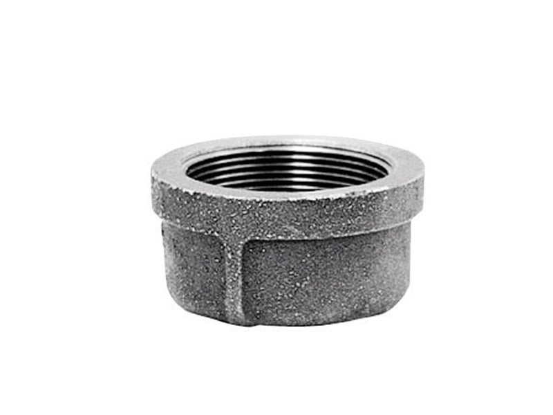 buy black iron pipe fittings cap at cheap rate in bulk. wholesale & retail plumbing goods & supplies store. home décor ideas, maintenance, repair replacement parts