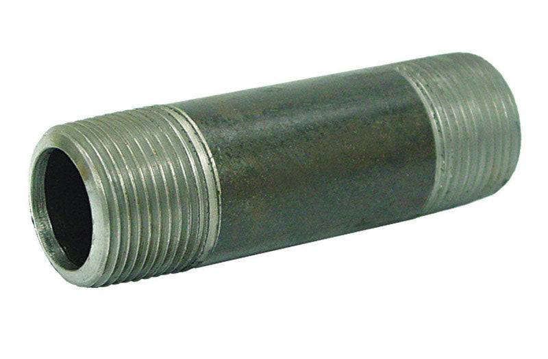 Anvil 8700142808 Standard Steel Pipe Nipple, 1-1/4" x 12", Black