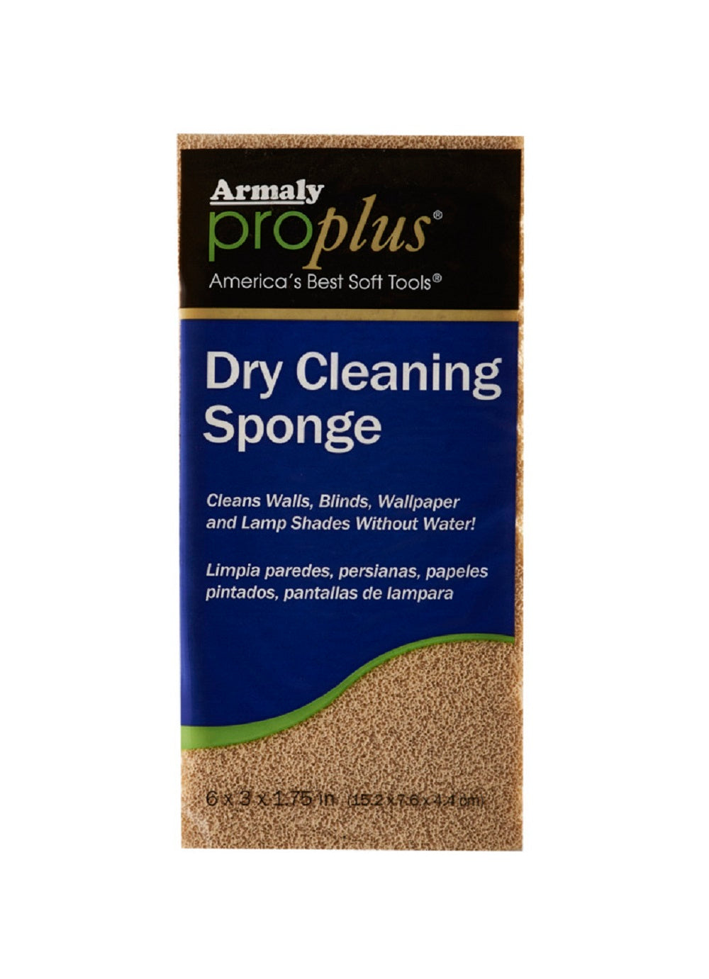 Armaly ProPlus 52200 Dry Cleaning Sponge, 6 inch, Cellular Foam