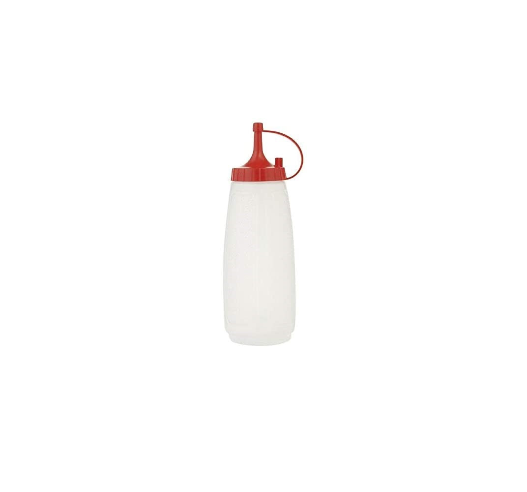 Arrow Home Products 00065 Reusable Ketchup Dispenser, 12 Oz, Red With White