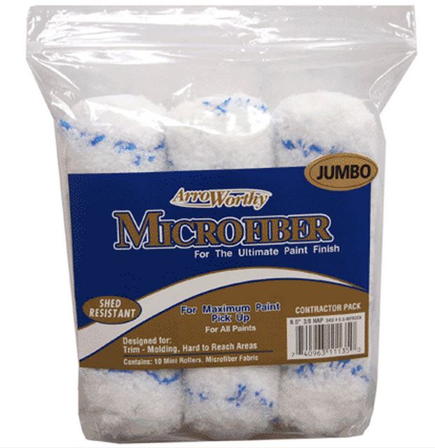 Arroworthy 4-MFR4-3PKJ Microfiber Jumbo Roller Cover, 4", 3 Pack