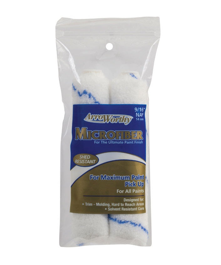 Arroworthy 6.5-MFR4T/P Microfiber Twin Pack Mini Roller, 6.5" x 9/16"