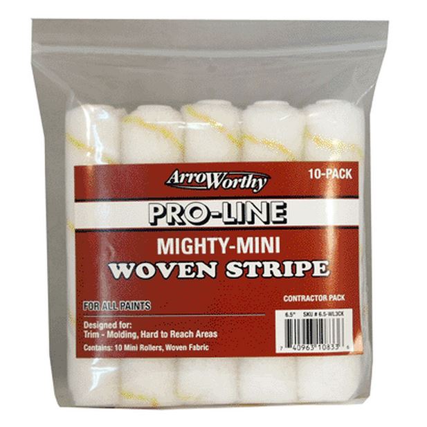 ArroWorthy 6.5-WL3CK Gold Stripe Mini-Roller, 6" x 3/8"