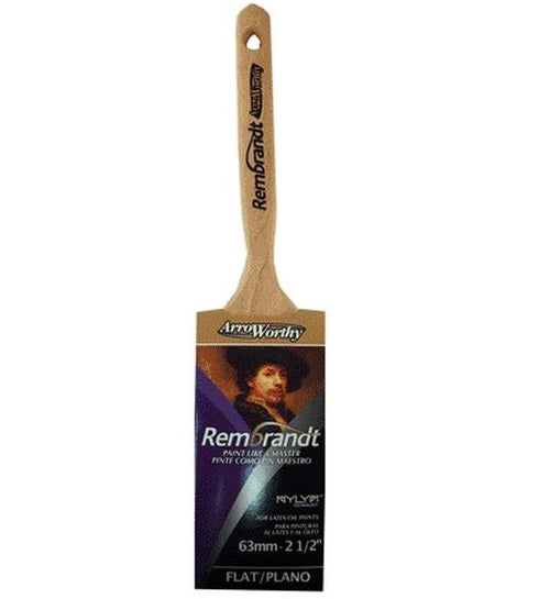 ArroWorthy 6410-2-1/2 Rembrandt Flat Sash Paint Brush, 2-1/2"