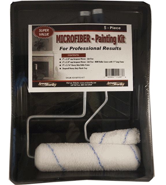 Arroworthy AW MFR3 KIT Microfiber Roller Kit, 4", 5 Piece