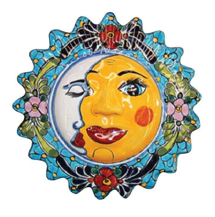 Avera APD102140 Talavera Sun And Moon Wall Hanging, 14"