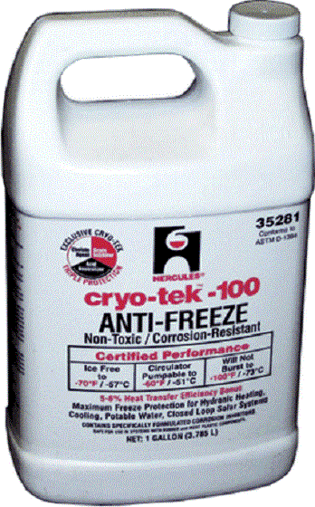 Hercules 35281 Cryo-Tek-100 Anti-Freeze System, 1 Gal