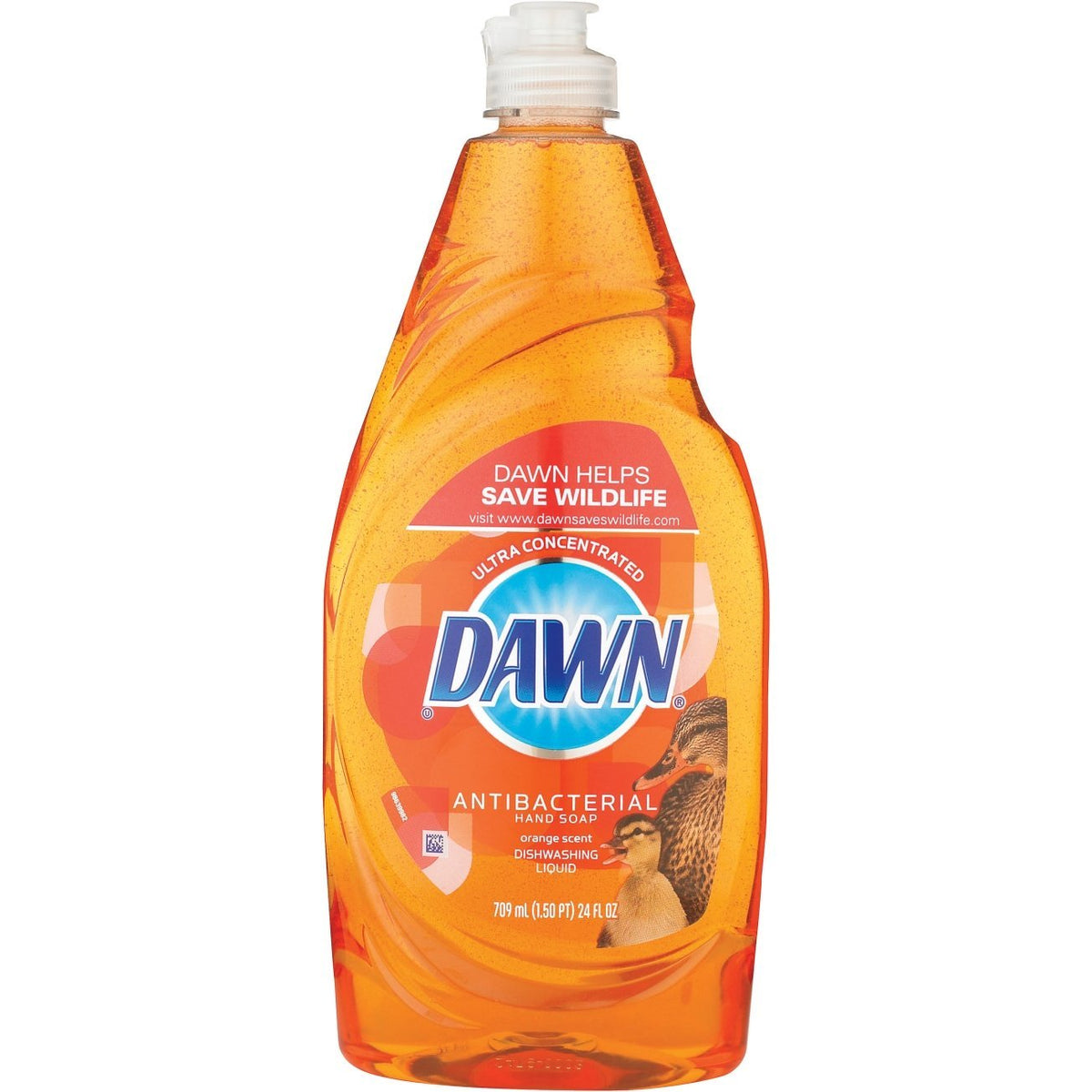 Dawn 22206 Anti-Bacterial Dishwashing Liquid, Orange Scent, 24 Oz