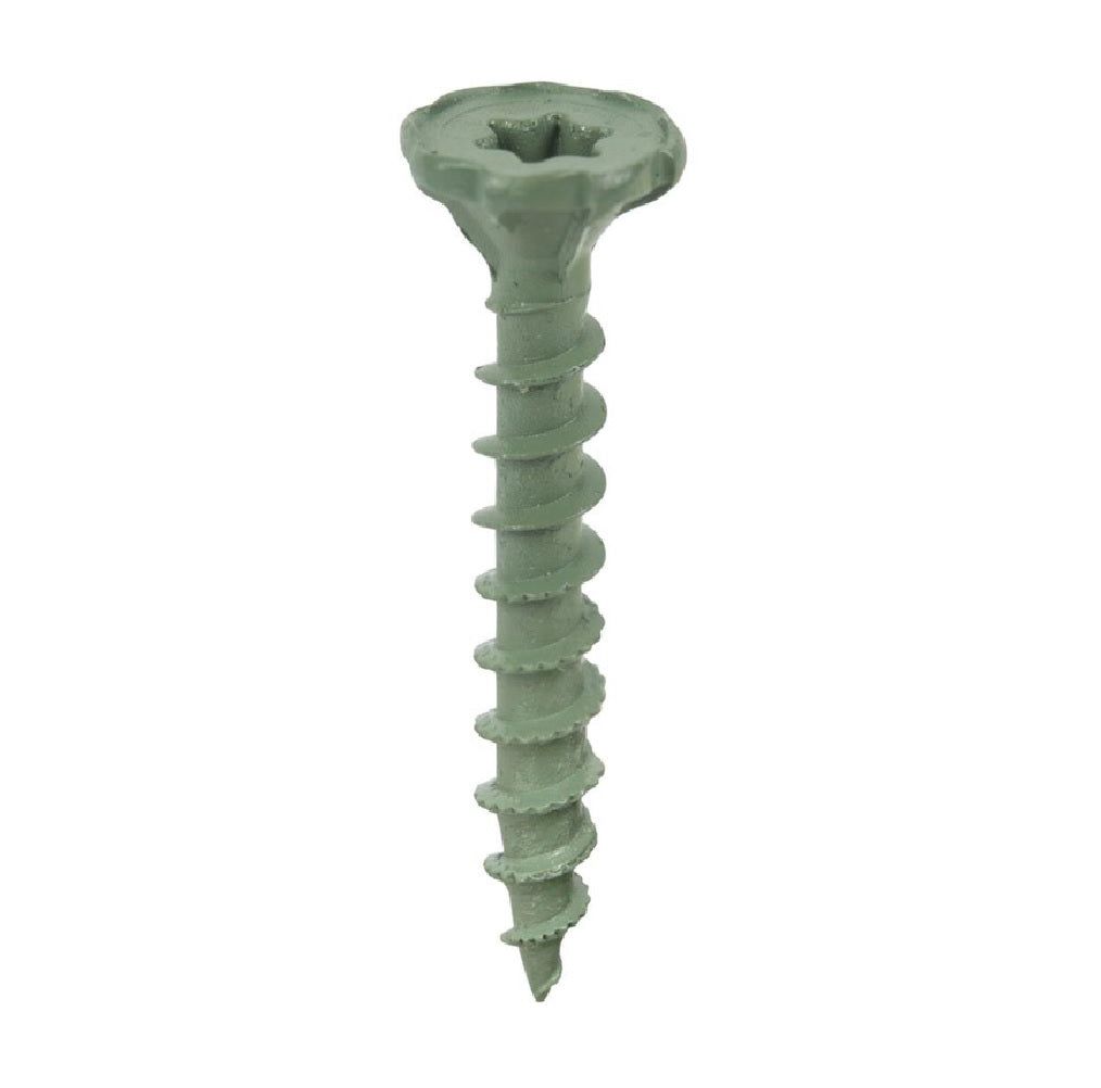 Backer-On 23416 Phillips Flat Head Cement Board Screws, Green