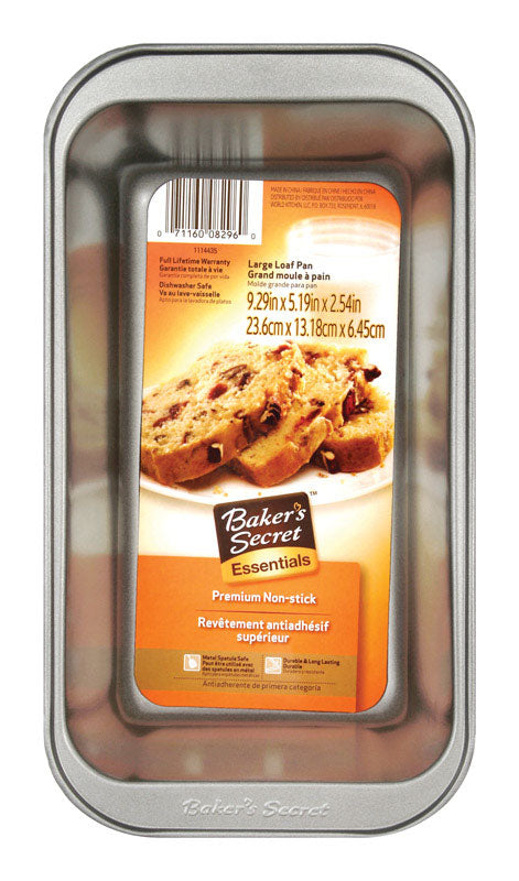 Baker's Secret 1114435 Non Stick Large Loaf Pan, 9" x 5" x 2.75"