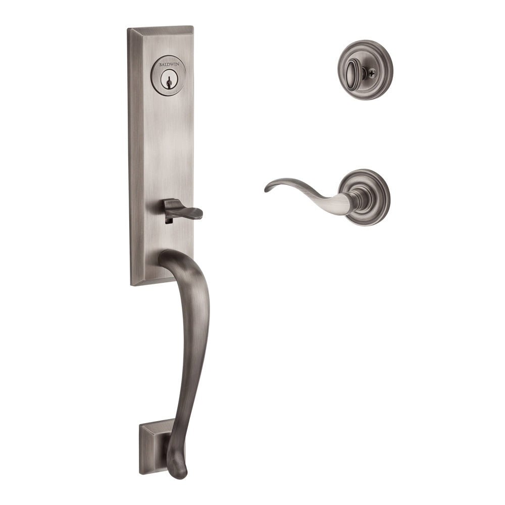 Baldwin SCDELCURRTRR152 Reserve Single Cylinder Del Mar Handleset