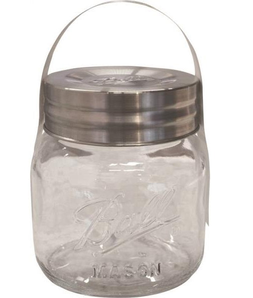 Ball 1440070017 Super Wide Mouth Mason Jar, 1/2 Gallon