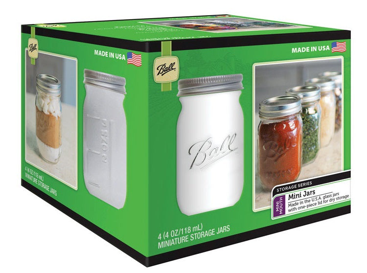 Ball 1440080100 Mini Mouth Mini Storage Jar, 4 oz.