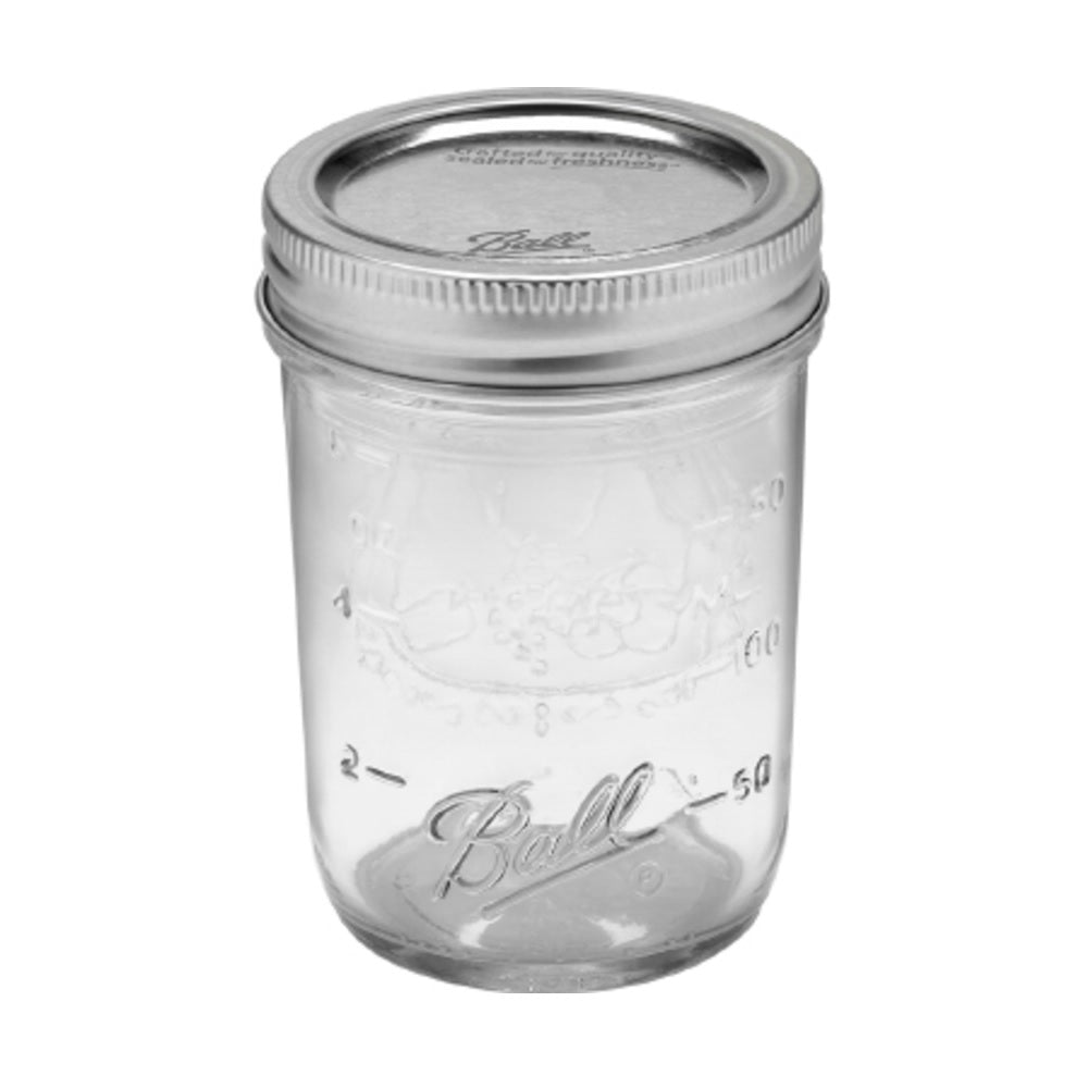 Ball 60000 Regular Mouth Mason Jars, 12 pack, 8 oz.