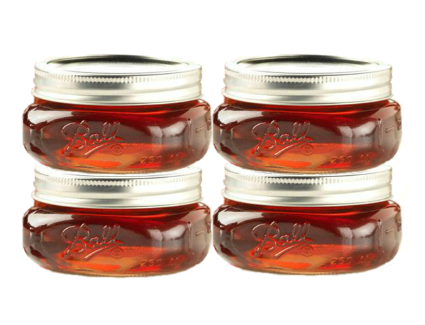 Ball Collection Elite 1440061162 Wide Mouth Jars, 8 Oz, Set Of 4