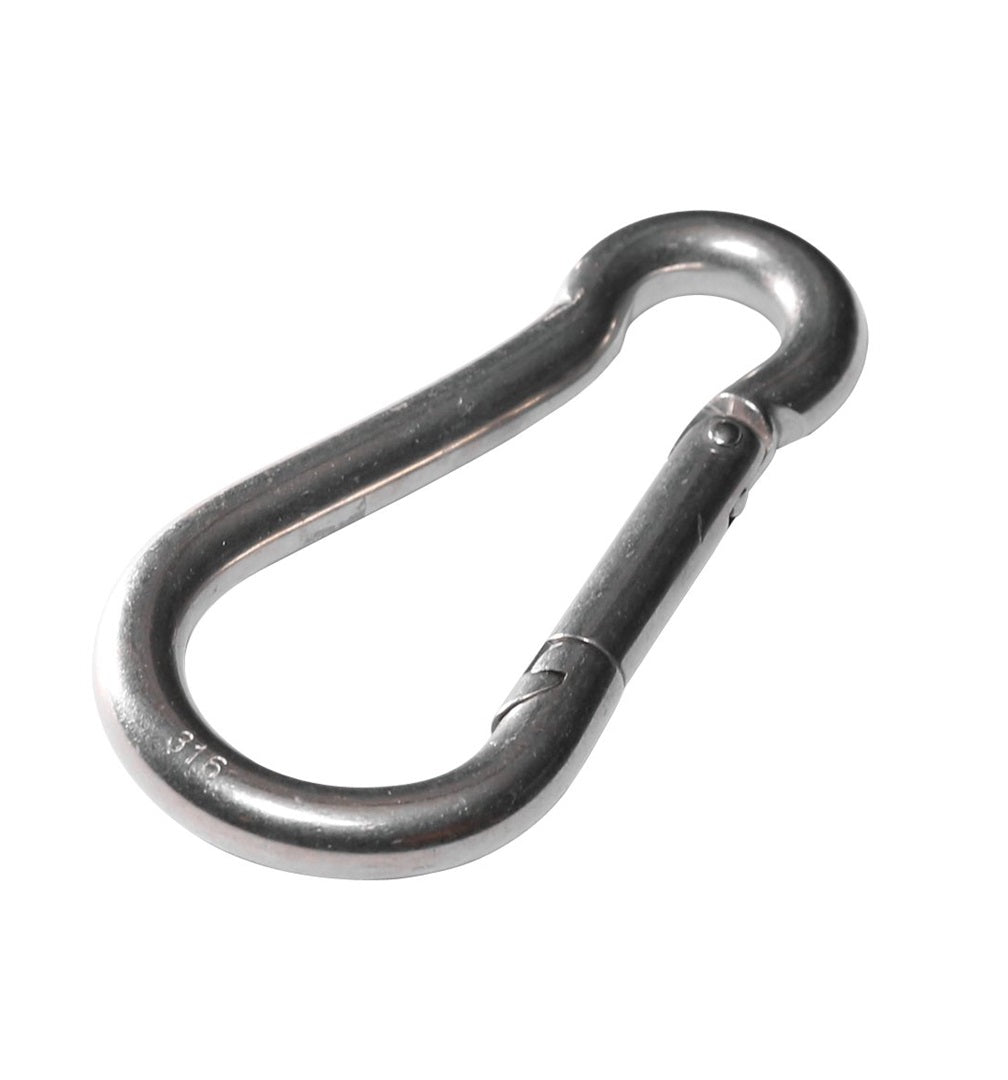 Baron 2450-3/8 Spring Hook Snap Link, Steel, Zinc, 3/8 in