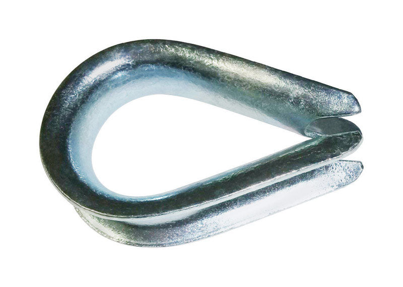 Baron 264EG-3/8 Wire Rope Thimble, Steel, Galvanized