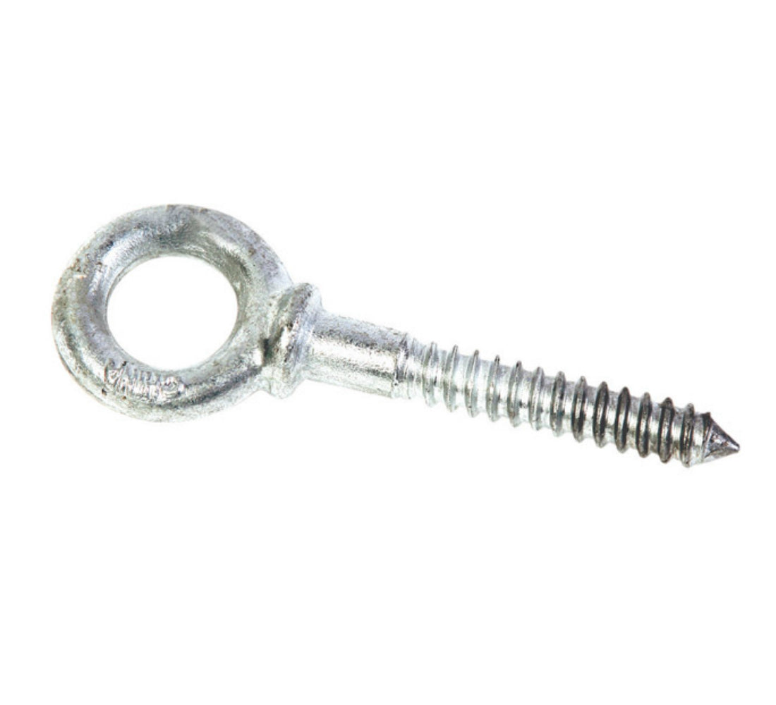 Baron Mfg 28038 Eyebolt Lag Thread, 3/8", Galvanized