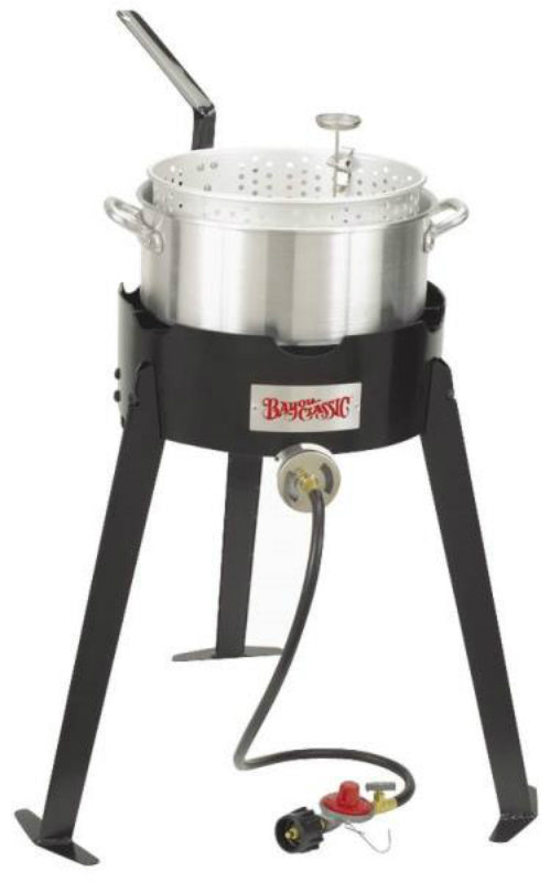 Bayou Classic 2212 Outdoor Fish Cooker Set, Aluminum, Single Burner