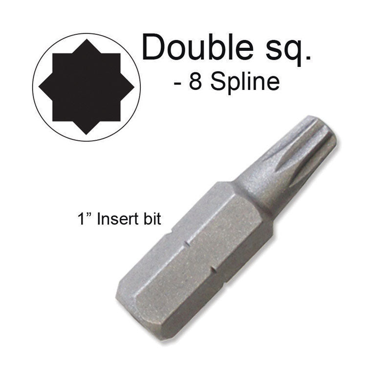 Buy 8 spline double square bit - Online store for power tools & accessories, screwdriver - bits in USA, on sale, low price, discount deals, coupon code