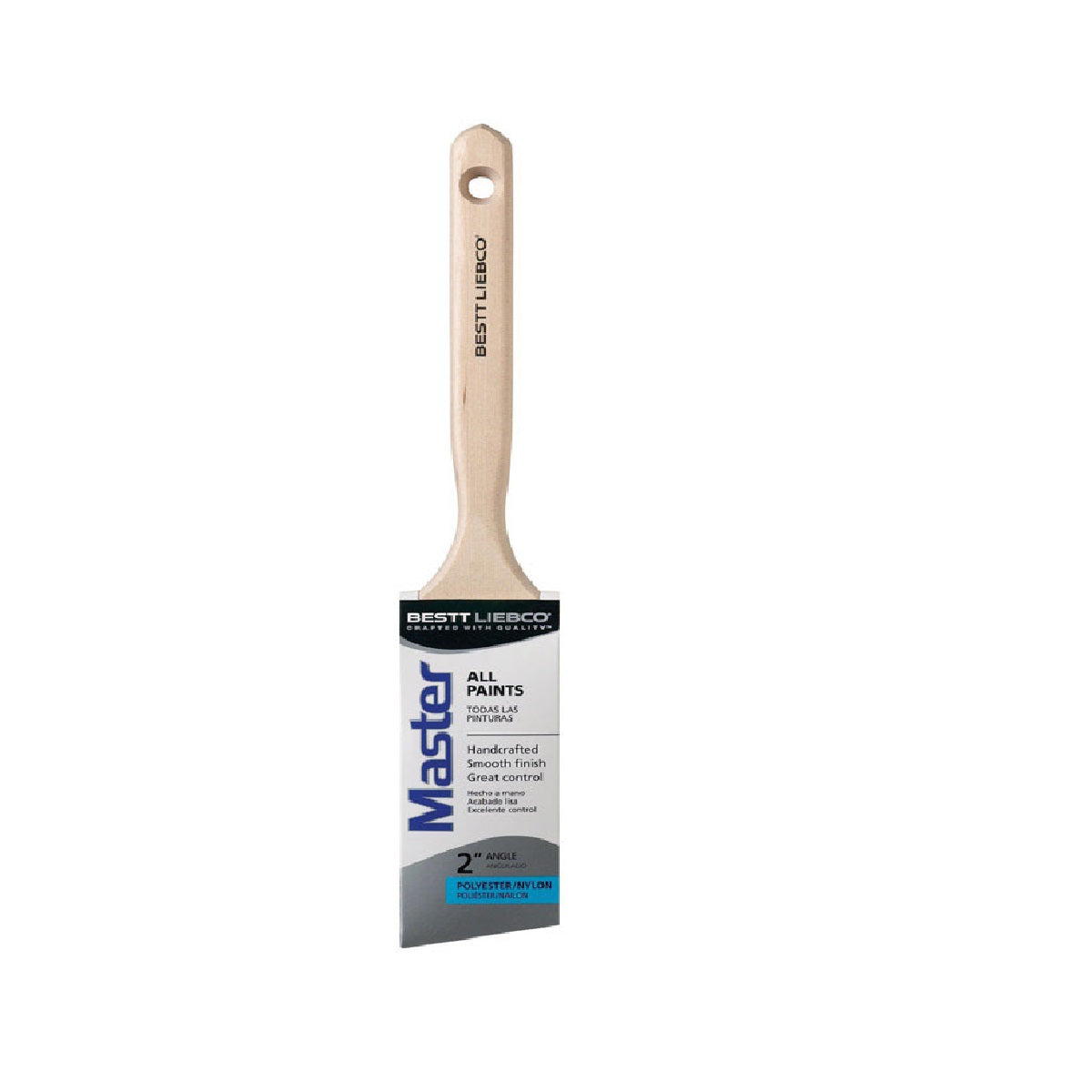 Bestt Liebco 552566300 Master Nylon Polyester Angle Paint Brush, 2"
