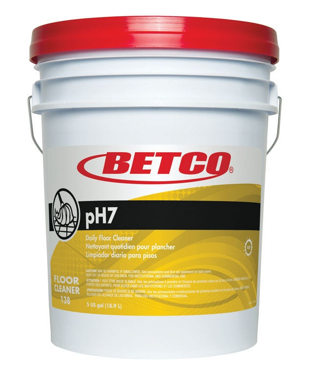 Betco 13805-00 pH7 Neutral Daily Floor Cleaner, 5-Gallon